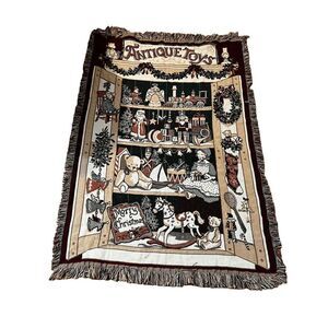 Vintage Antique Toys Tapestry Throw Blanket